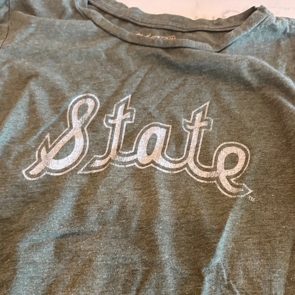 Michigan State Kids Long Sleeve Shirt - Green